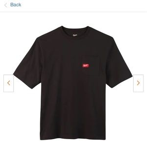 Men's 2X-Large Black Heavy-Duty Cotton/Polyester Short-Sleeve Pocket T-Shirt